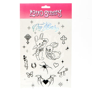 Cry Baby - Temporary Tattoo Pack