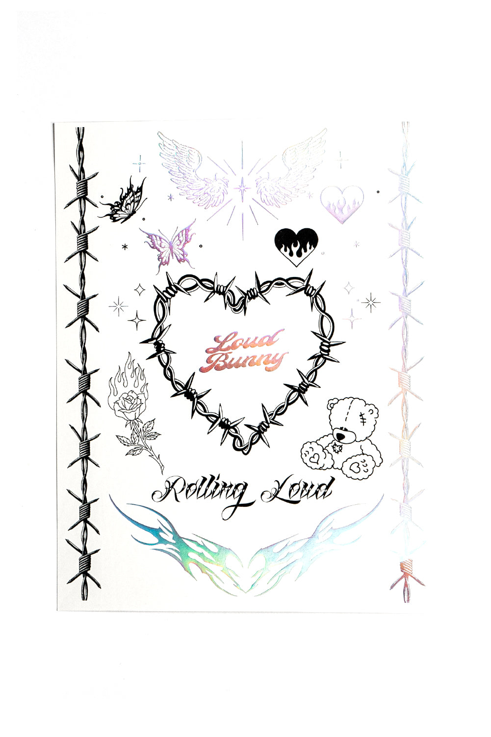 Loud Bunny - Temporary Tattoo Pack